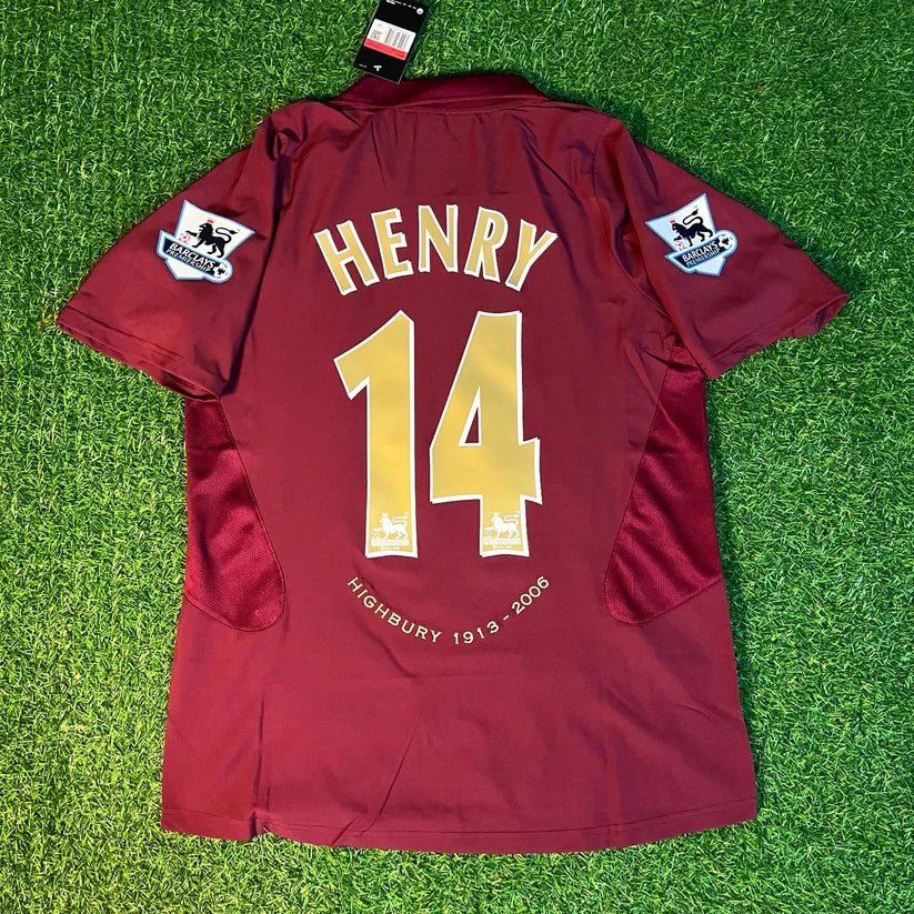 HENRY #14 Arsenal Retro Jersey Home 2005/06