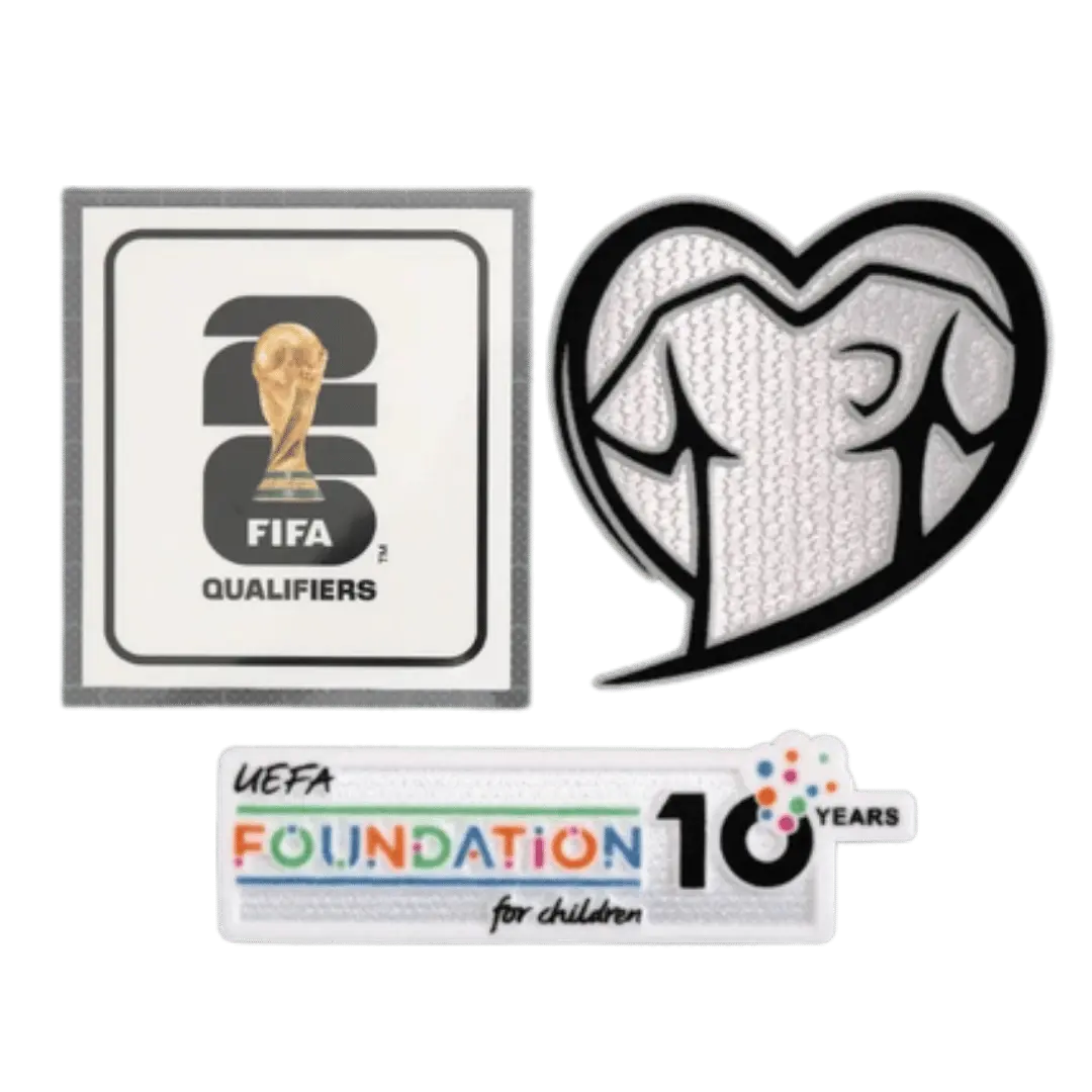 2026 Kit Patches World Cup Qualifiers Play With Heart & FOUNDATION