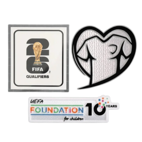 2026 Kit Patches World Cup Qualifiers Play With Heart & FOUNDATION
