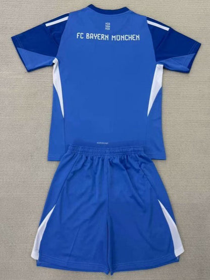 2025/26 Kids Bayern Munich Jersey Goalkeeper Blue