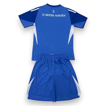 2025/26 Kids Bayern Munich Jersey Goalkeeper Blue