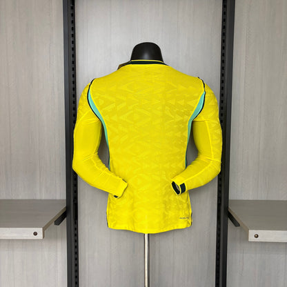 Brazil 2026 Home Player Version Long-Sleeve Jersey [Slim Fit]