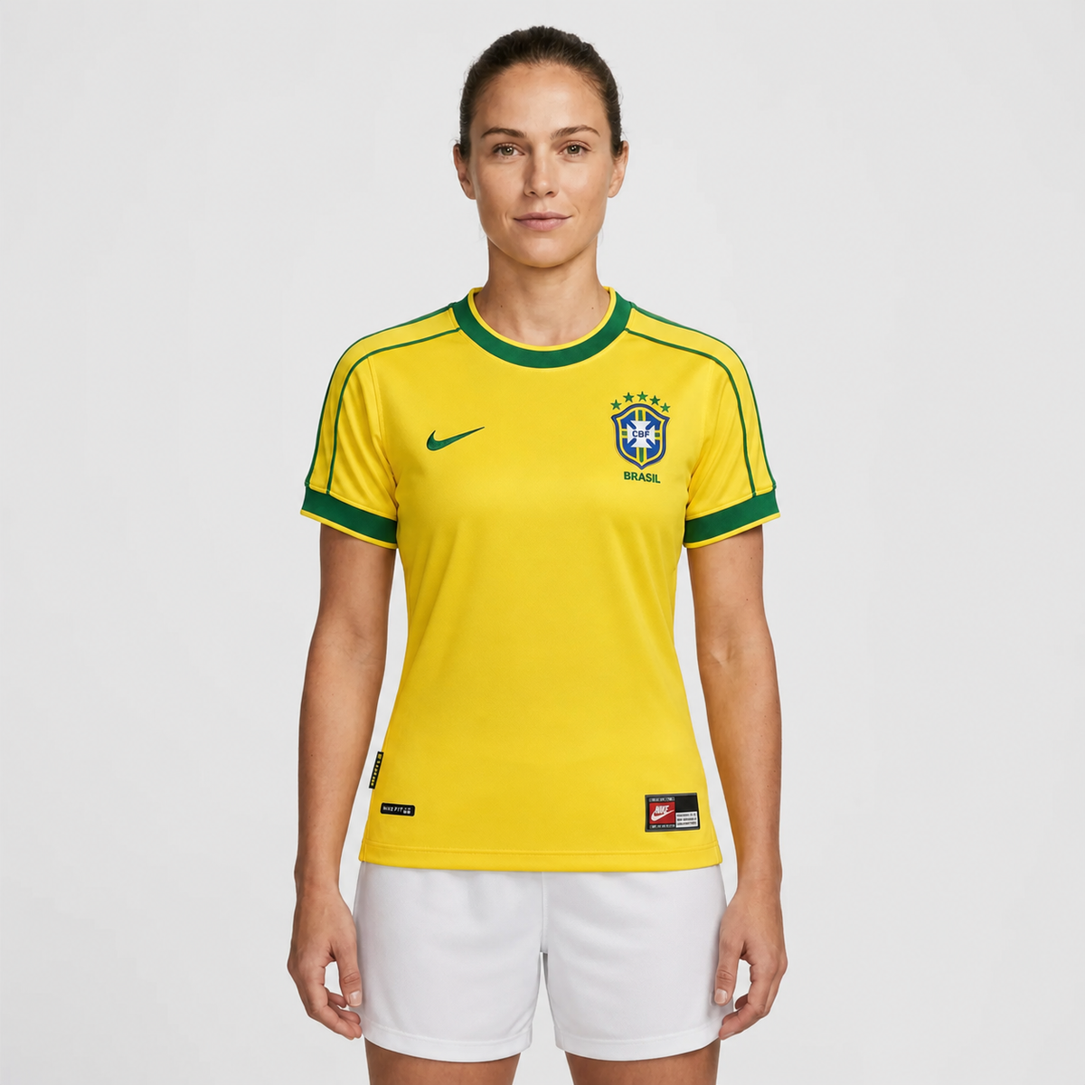 1998 Jersey Brazil Home Retro Women