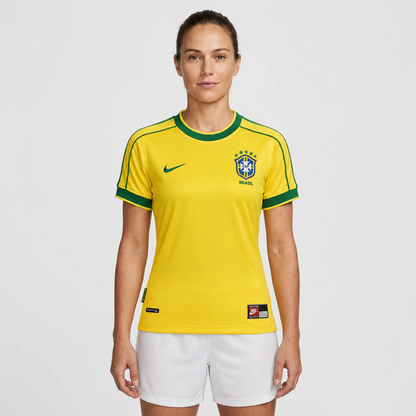 1998 Jersey Brazil Home Retro Women