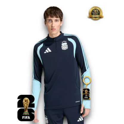 Argentina World Cup 2026 Half-Zip Training Suit Set Blue Sale price