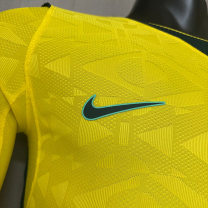 Brazil 2026 Home Player Version Long-Sleeve Jersey [Slim Fit]