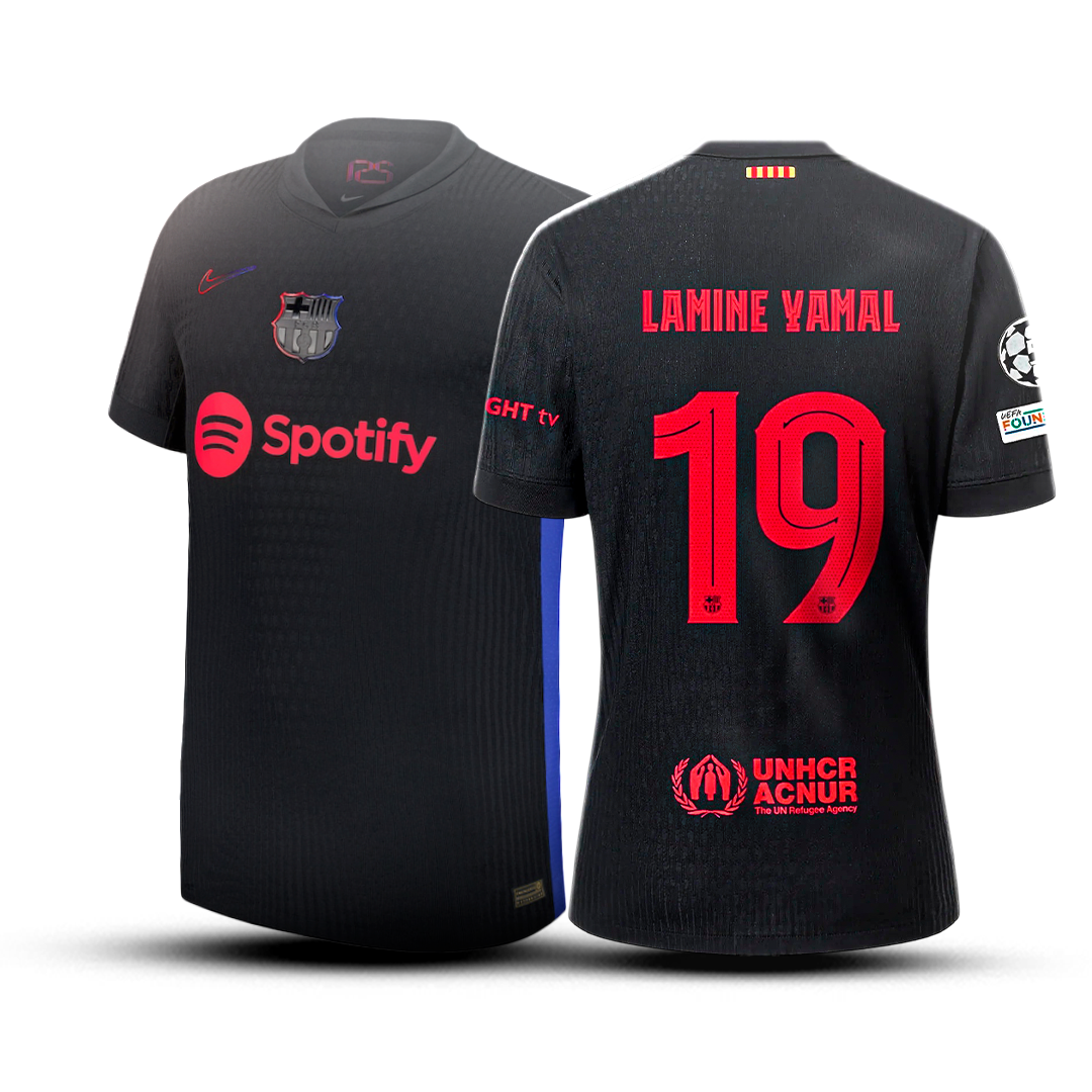 Jersey Barcelona - Away Kit + Patch Champions League 🎁