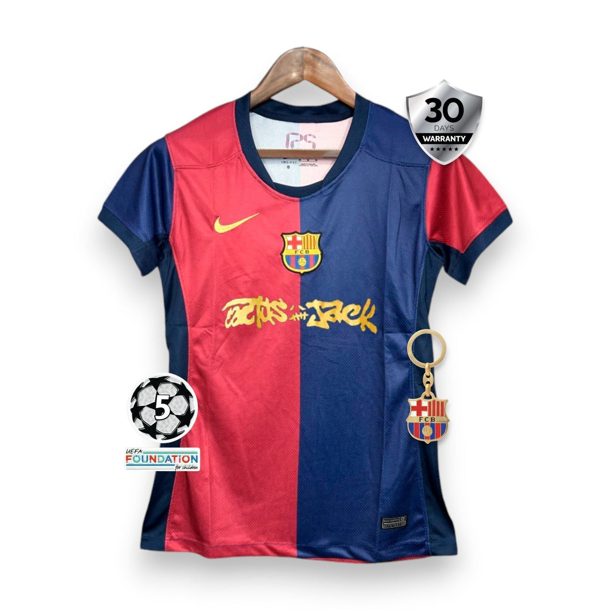 Barcelona Woman Home Jersey X Travis Scott