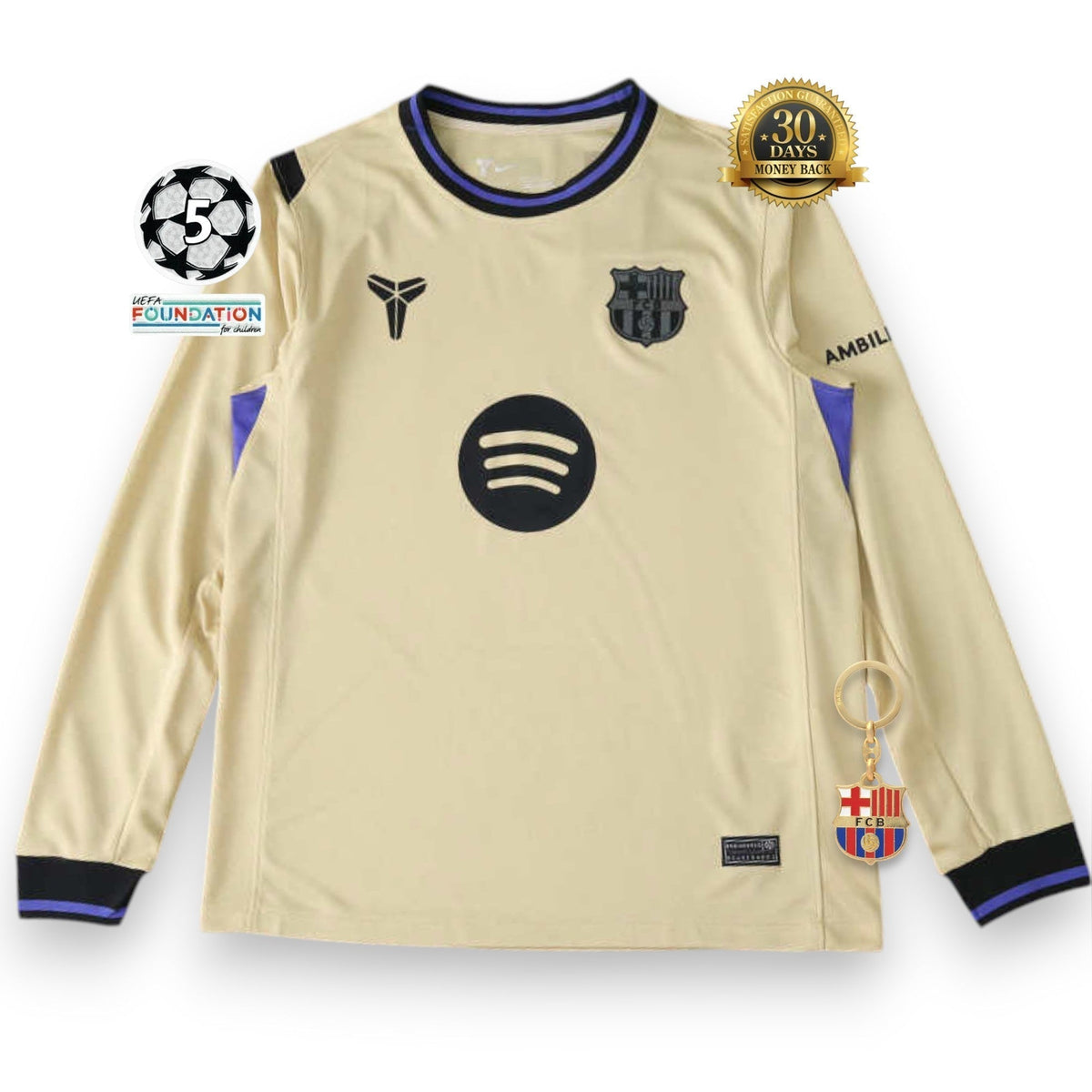 2025/26 Barcelona x Kobe Bryant Away Jersey - Long Sleeve