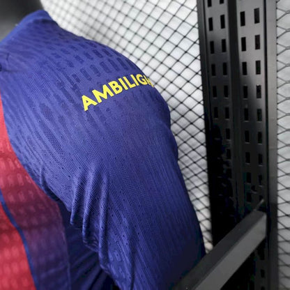2025/26 Barcelona Home Player Jersey - Long Sleeve