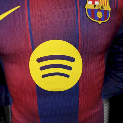 2025/26 Barcelona Home Player Jersey - Long Sleeve