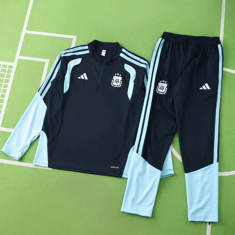 Argentina World Cup 2026 Half-Zip Training Suit Set Blue Sale price