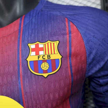 2025/26 Barcelona Home Player Jersey - Long Sleeve