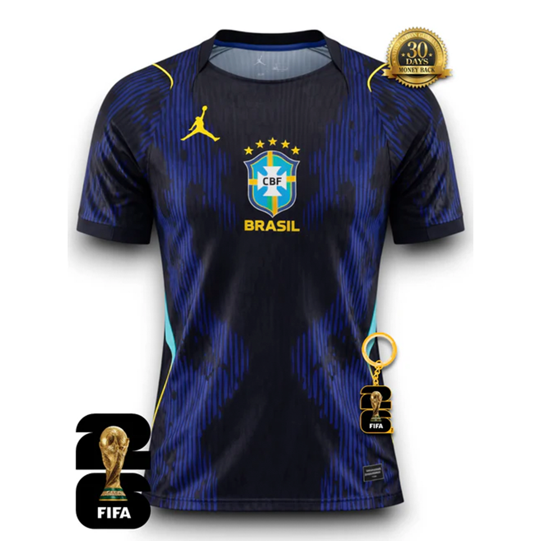 Brazil Away Blue 2026 -Jordan Fan Version World Cup 2026