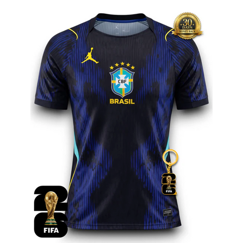 Brazil Away Blue 2026 -Jordan Fan Version World Cup 2026