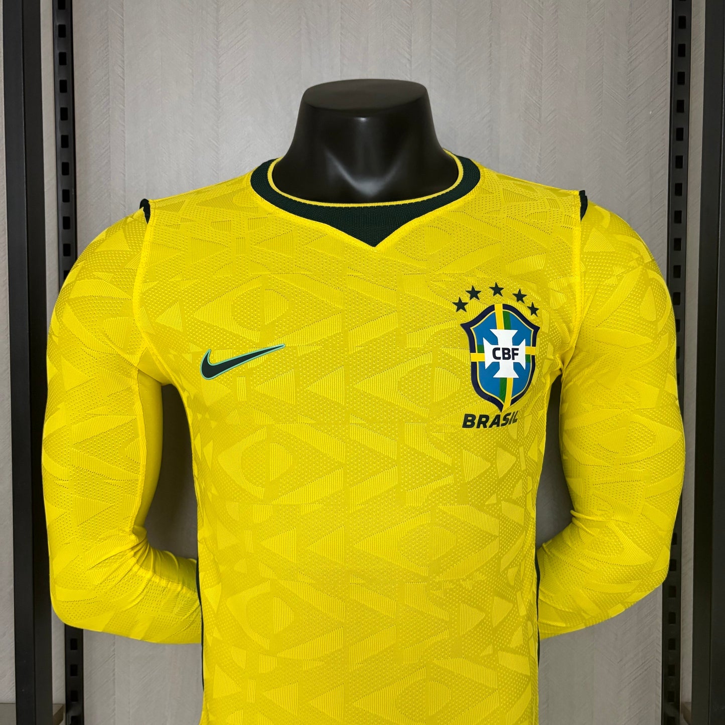 Brazil 2026 Home Player Version Long-Sleeve Jersey [Slim Fit]