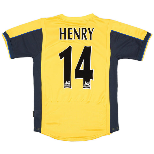 1999/00 HENRY #14 Arsenal Retro Jersey Away