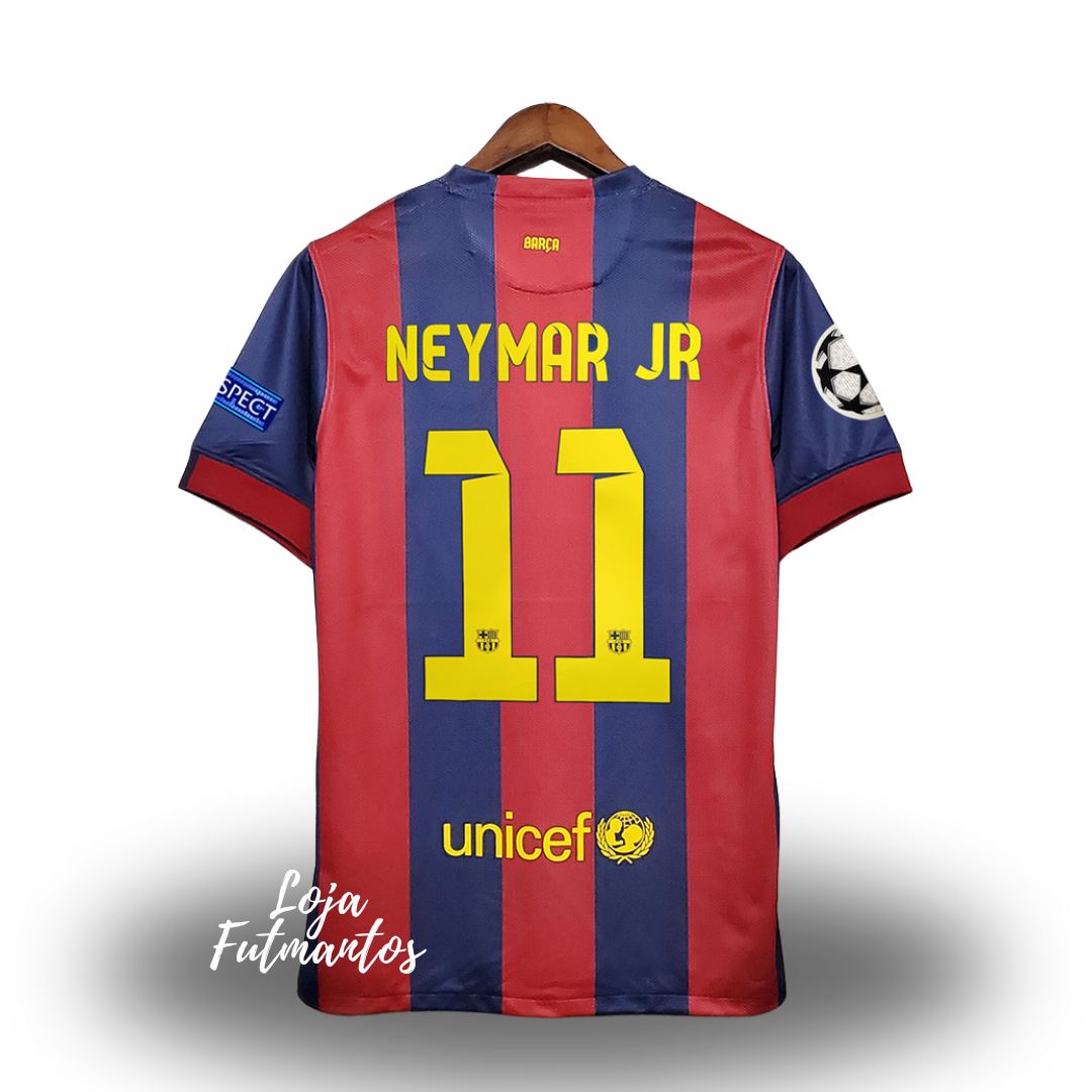 2014/15 NEYMAR #11 Barcelona Retro Jersey Home
