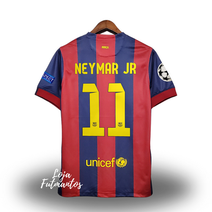 2014/15 NEYMAR #11 Barcelona Retro Jersey Home