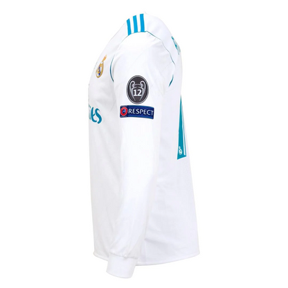 Jersey Real Madrid Retro - 2018 + Patch Champions League + World Cup