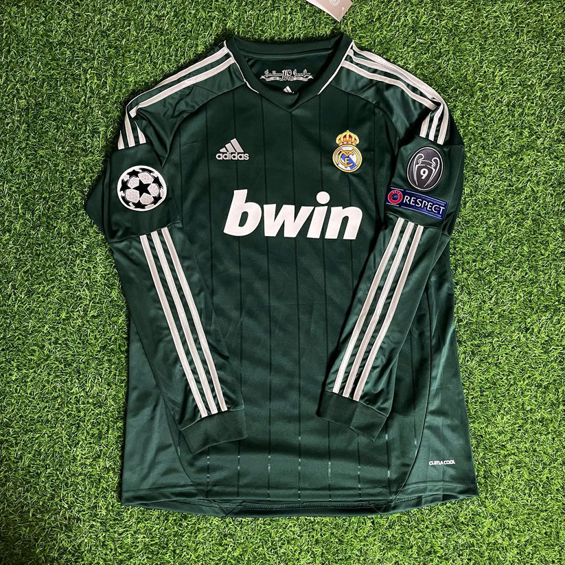 #Ronaldo7 Real Madrid 2012-2013 Champions League Green Long Sleeve Jersey
