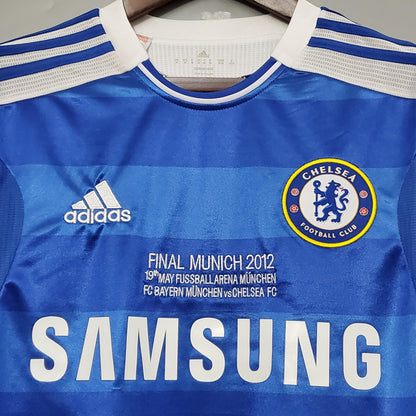 Chelsea Retro Jersey Home 2012 + Patch Champions League