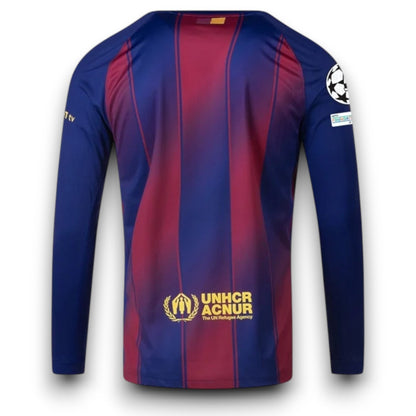2025/26 Barcelona Home Player Jersey - Long Sleeve