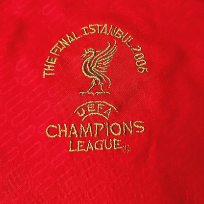 Liverpool 2005 Champions League Final Red Retro Jersey