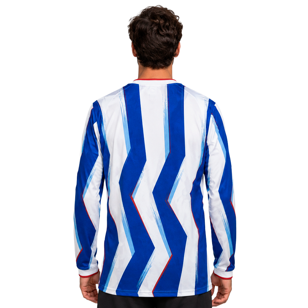 Barcelona - Blue & White Zigzag Special Edition 25/26 Long Sleeve Jersey