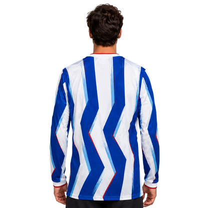 Barcelona - Blue & White Zigzag Special Edition 25/26 Long Sleeve Jersey