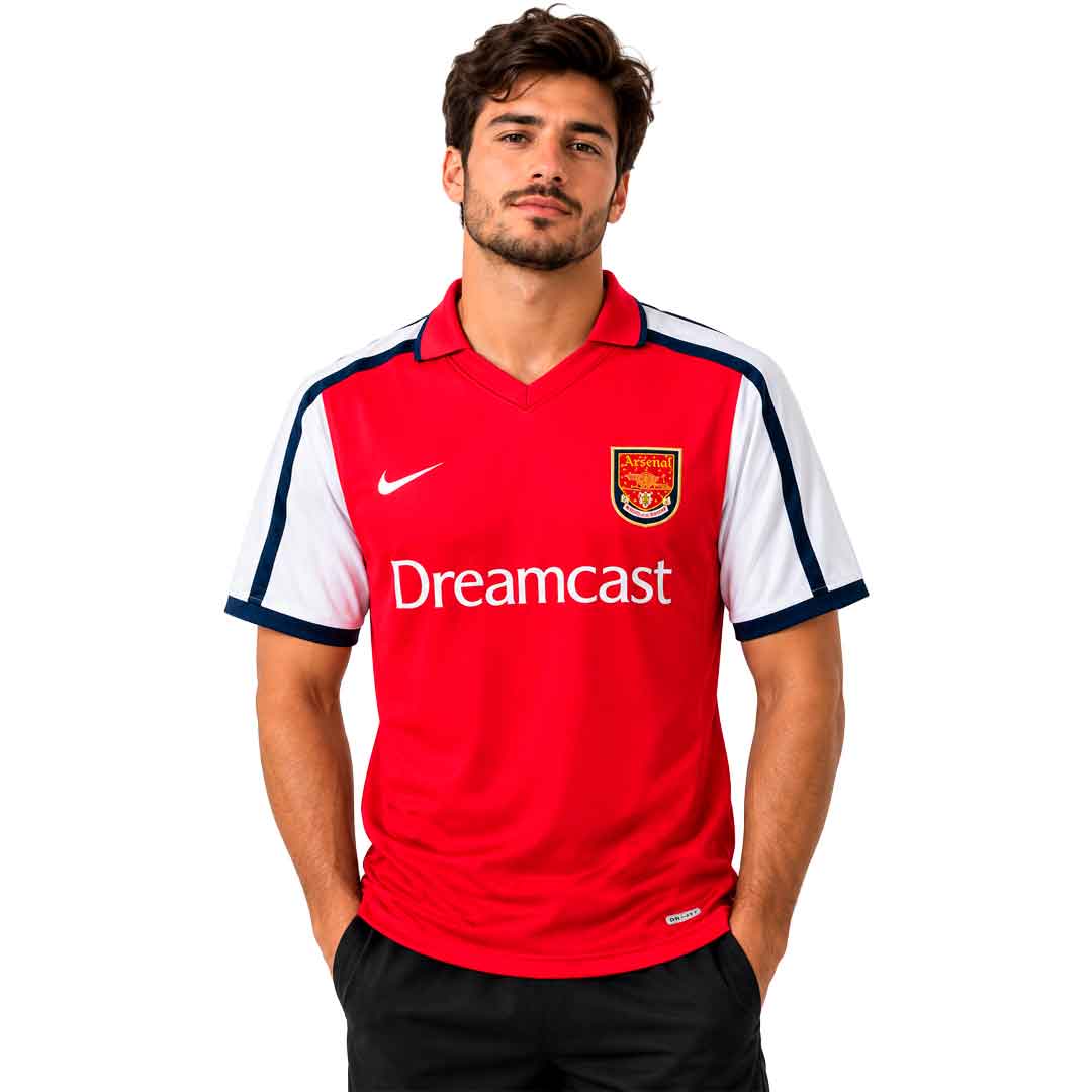 Arsenal 01/02 Retro Home Jersey + Keychain FREE