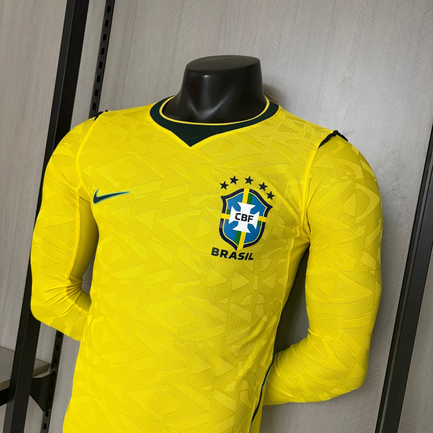 Brazil 2026 Home Player Version Long-Sleeve Jersey [Slim Fit]
