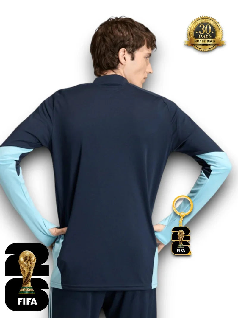 Argentina World Cup 2026 Half-Zip Training Suit Set Blue Sale price