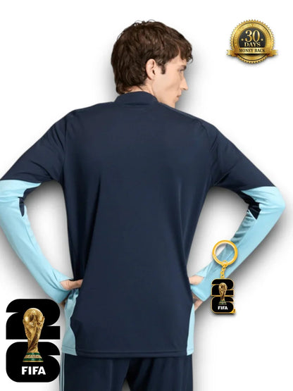 Argentina World Cup 2026 Half-Zip Training Suit Set Blue Sale price