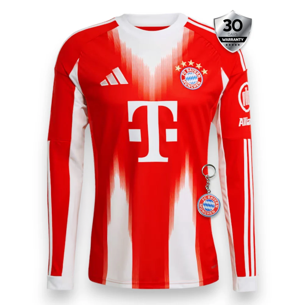 Bayern Munich Home Jersey 2025/26 - Long Sleeve