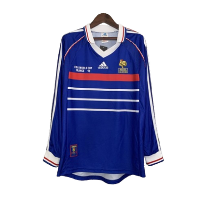 1998 Jersey France I Home Retro Long Sleeve