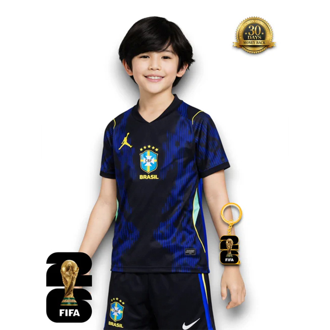 Kids Brazil World Cup Away 2026