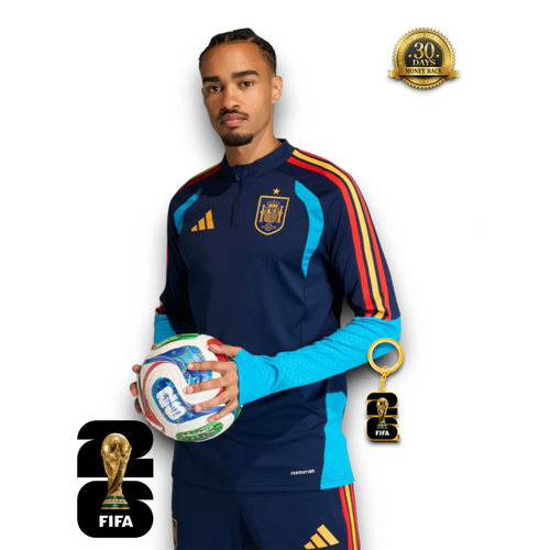 Spain World Cup 2026 Half-Zip Training Suit Set Royal Blue