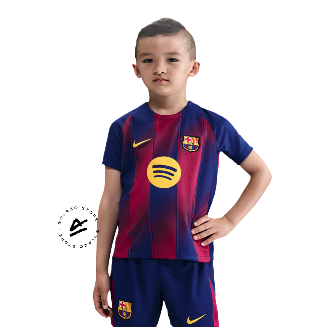 Kids Barcelona Kit Home Kit 2025/26 + 3 Gifts 🎁