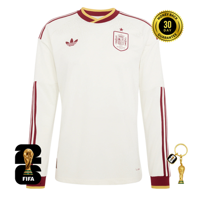 Jersey Away Spain Long Sleeve World Cup 2026 + Keychain FREE