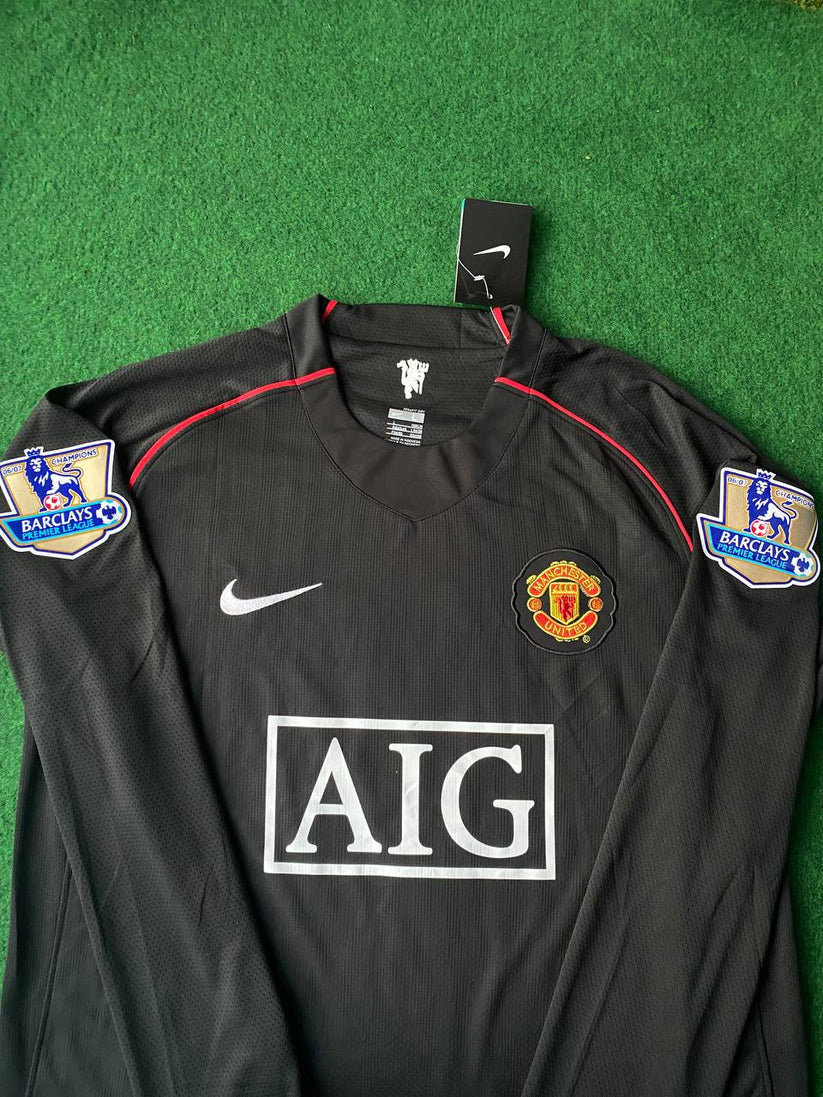 #Ferdinand 2007-2008 Manchester United Black Retro Jersey