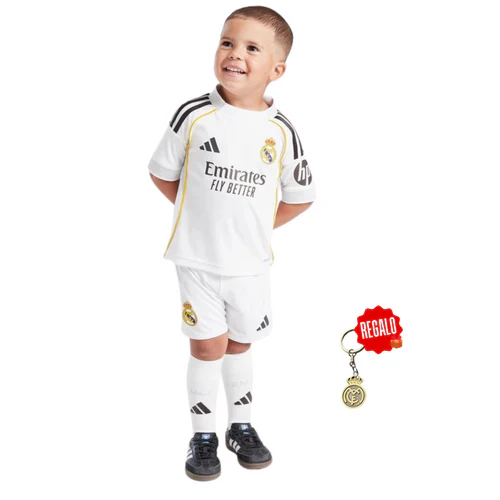 Kids Real Madrid Kit Home Kit 2025/26 + 3 GIFTS 🎁