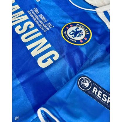 Chelsea Retro Jersey Home 2012 + Patch Champions League