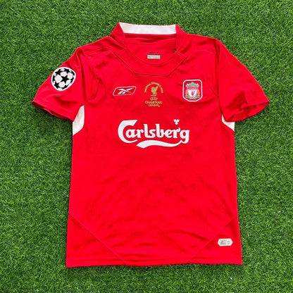 Liverpool 2005 Champions League Final Red Retro Jersey