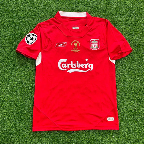 Liverpool 2005 Champions League Final Red Retro Jersey