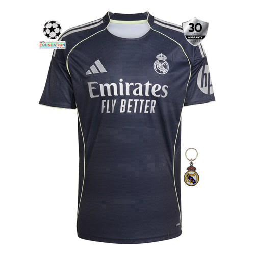 Real Madrid Away Jersey 2025/26 + Keychain FREE