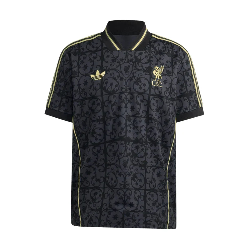 Liverpool adidas 25/26 LFSTLR Tee Black & Gold