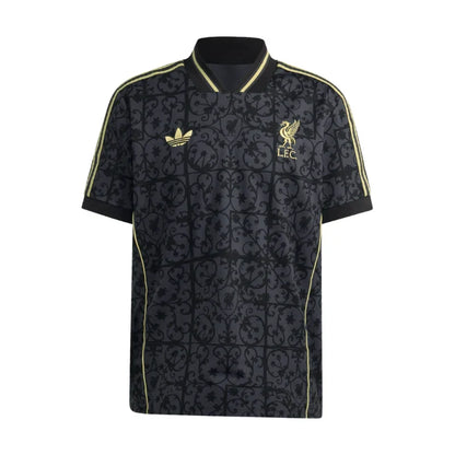 Liverpool adidas 25/26 LFSTLR Tee Black & Gold