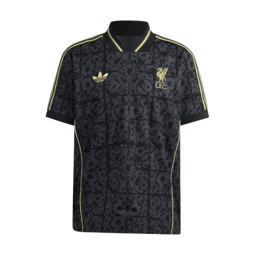 Liverpool adidas 25/26 LFSTLR Tee Black & Gold