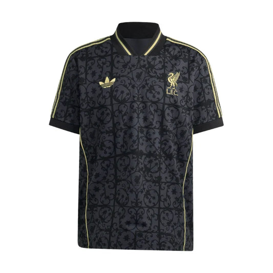 Liverpool adidas 25/26 LFSTLR Tee Black & Gold